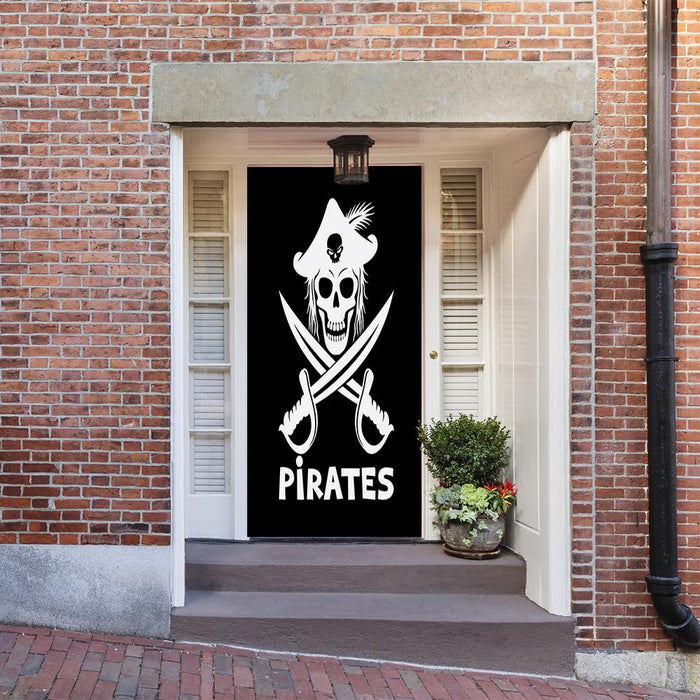 DoorFoto Door Cover Pirate Door Decoration