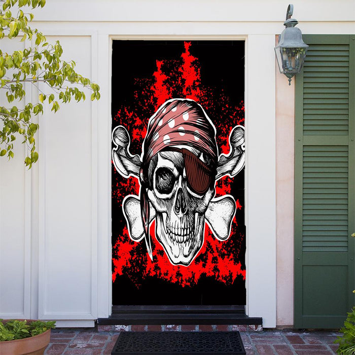 DoorFoto Door Cover Pirate Party Decor