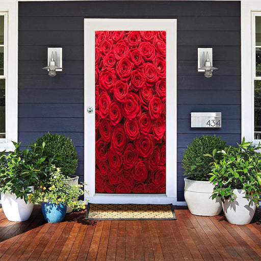 DoorFoto Door Cover Wall of Roses