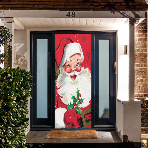 DoorFoto Door Cover Jolly Old St. Nick