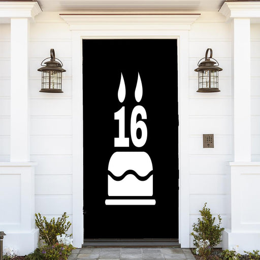 DoorFoto Door Cover Customizable - Sweet 16