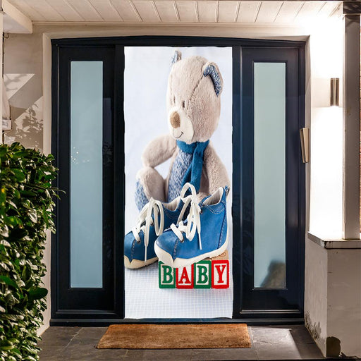 DoorFoto Door Cover Teddy Bear with Shoes