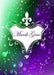 DoorFoto Door Cover Mardi Gras on Purple Green Background