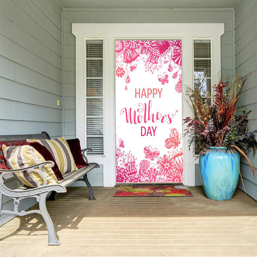 DoorFoto Door Cover Mother's Day Butterflies