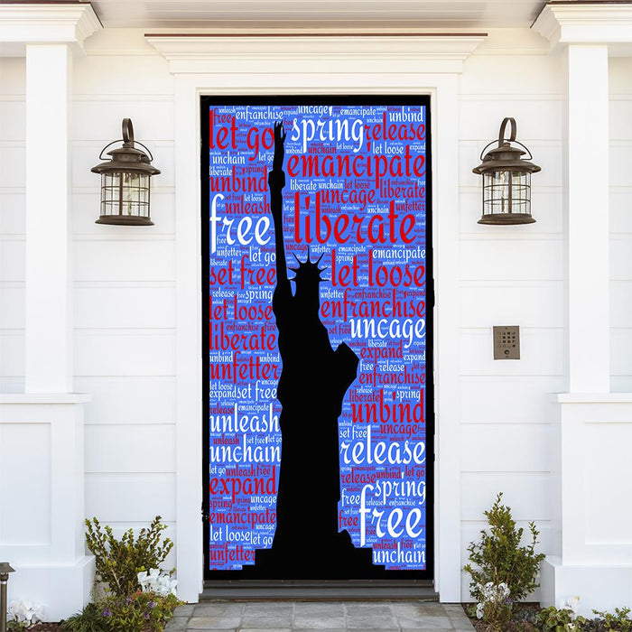 DoorFoto Door Cover Lady Liberty