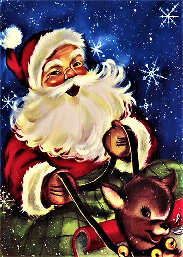 DoorFoto Door Cover Santa and Rudolph