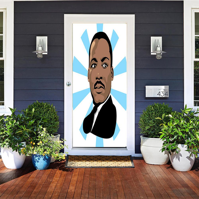 DoorFoto Door Cover Martin Luther King Portrait