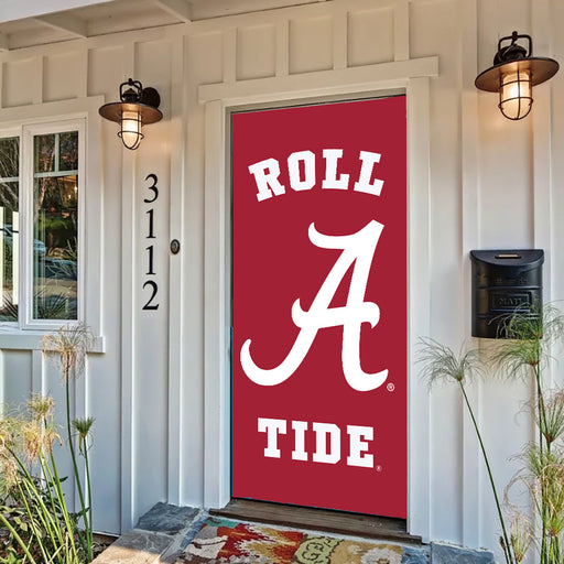 DoorFoto Door Cover Roll Tide Crimson