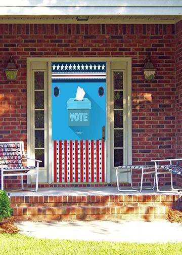 DoorFoto Door Cover Rock the Vote