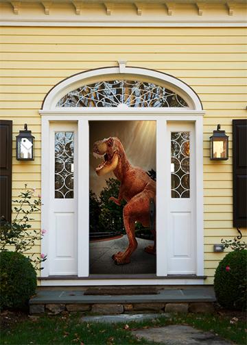 DoorFoto Door Cover T-Rex Dinosaur Theme