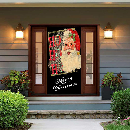 DoorFoto Door Cover HO HO HO