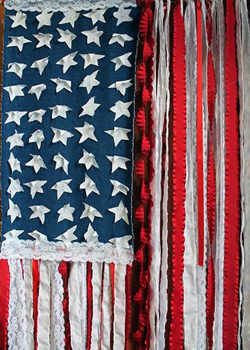 DoorFoto Door Cover Handcrafted American Flag