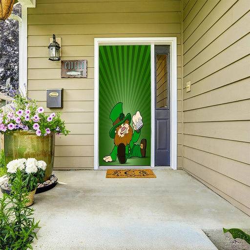 DoorFoto Door Cover Drunk Leprechaun