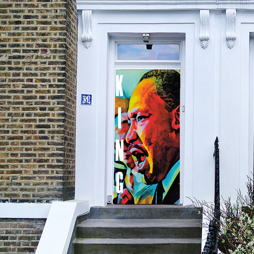 DoorFoto Door Cover MLK Decorations