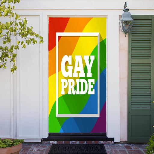 DoorFoto Door Cover Gay Pride Rainbow