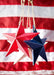 DoorFoto Door Cover Hanging Stars on American Flag