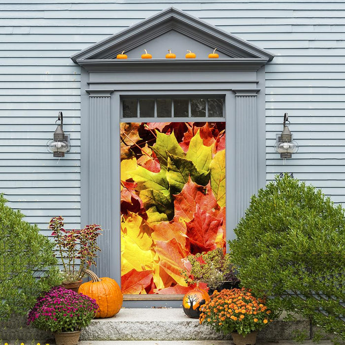 DoorFoto Door Cover Fall Door Decor