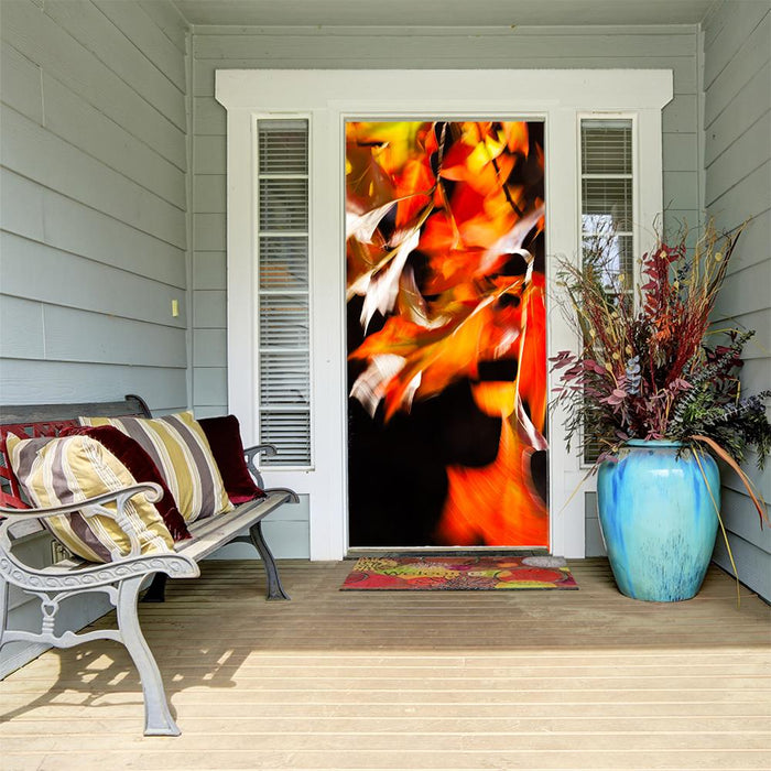 DoorFoto Door Cover Front Door Fall Decor