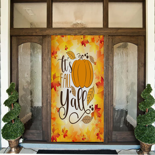 DoorFoto Door Cover Fall Y'all Background