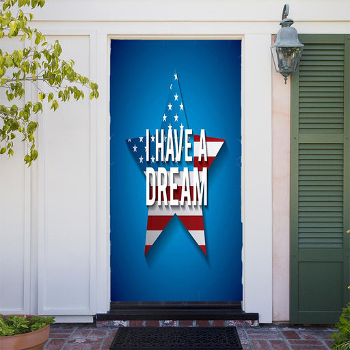 DoorFoto Door Cover I Have a Dream Star