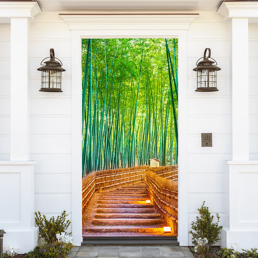 DoorFoto Door Cover Bamboo Forest