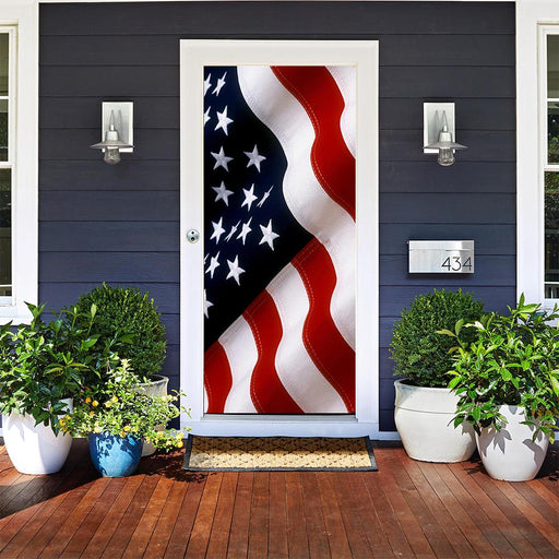 DoorFoto Door Cover Memorial Day Decor