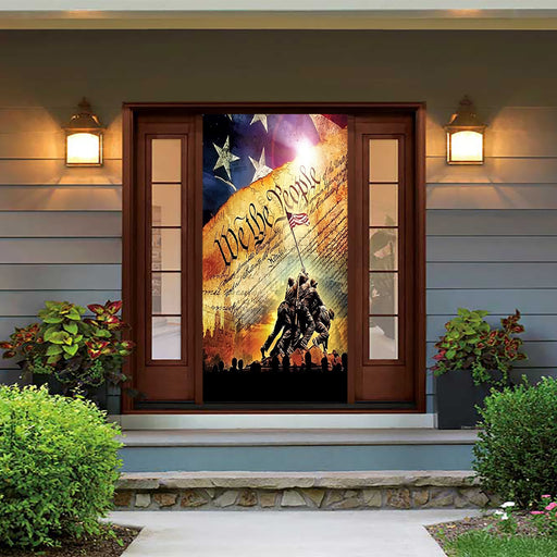 DoorFoto Door Cover July 4 Decor