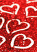 DoorFoto Door Cover Hearts on Glitter Background