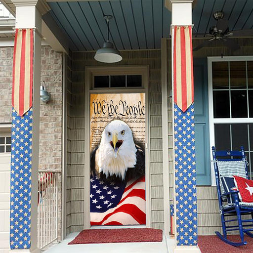 DoorFoto Door Cover We The People American Flag Door