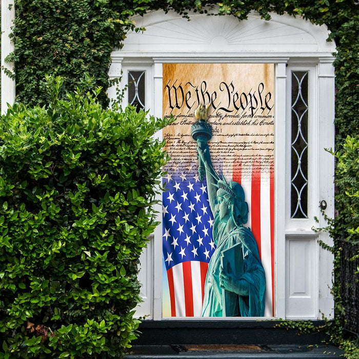 DoorFoto Door Cover Lady Liberty - We the People