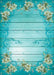 DoorFoto Door Cover Turquoise Shiplap