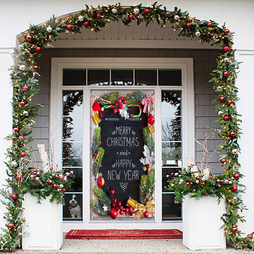 DoorFoto Door Cover Christmas Door Decorations