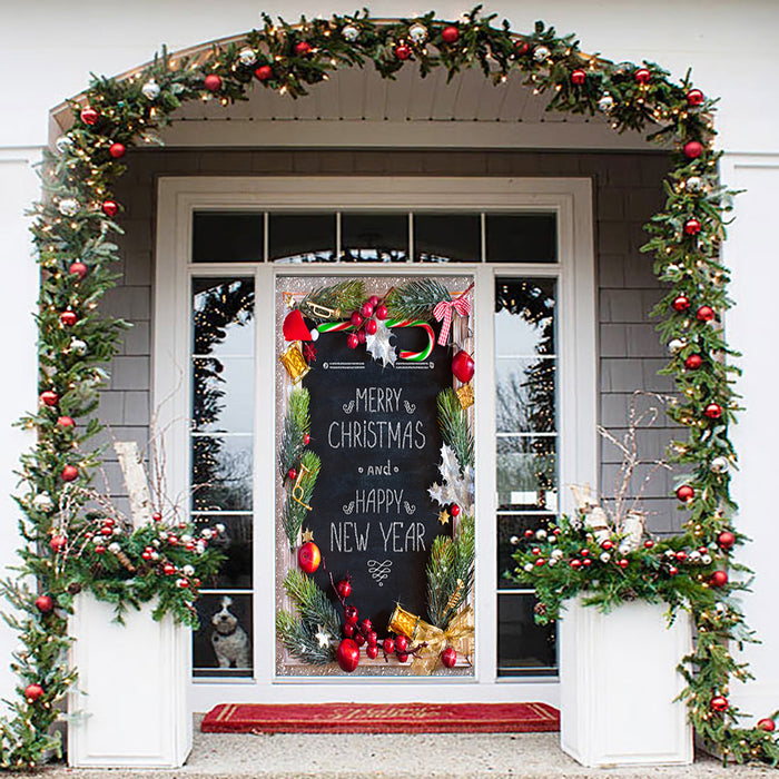 DoorFoto Door Cover Christmas Door Decorations