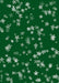 DoorFoto Door Cover Snowflakes on Green Background