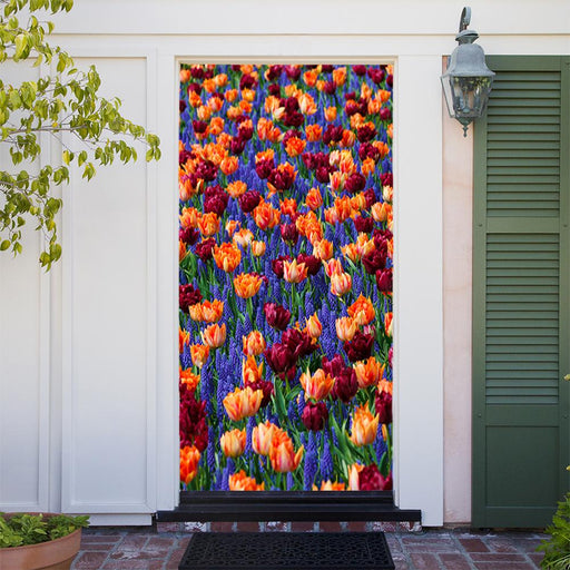 DoorFoto Door Cover Meadow of Flowers