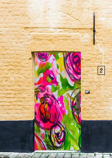 DoorFoto Door Cover Door Floral Arrangements