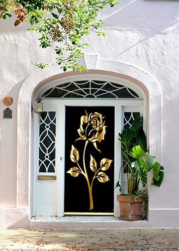 DoorFoto Door Cover Golden Rose