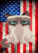 Grumpy Cat Door Cover American Grumpy Cat