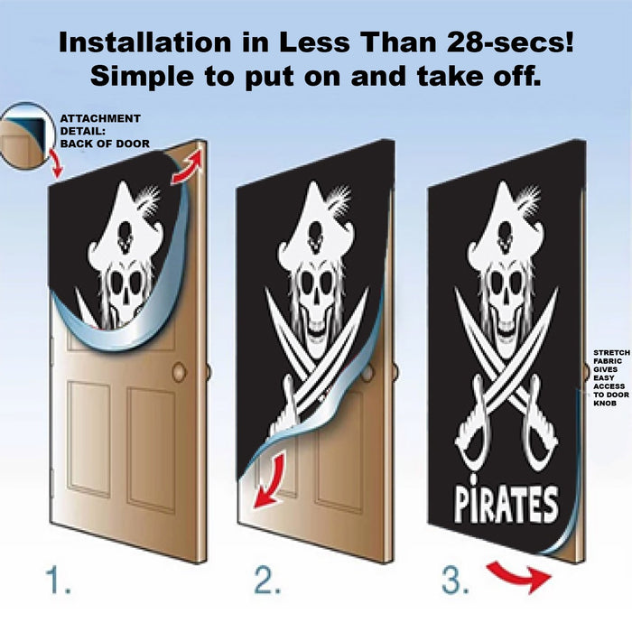 DoorFoto Door Cover Pirate Door Decoration