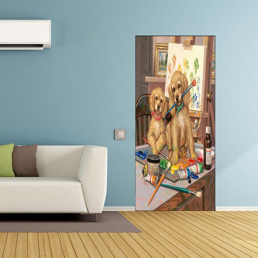 Wild Wings Door Cover Golden Retriever Art