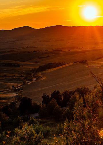 DoorFoto Door Cover Rolling Hills Sunset