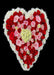 DoorFoto Door Cover Rose Shaped Hearts