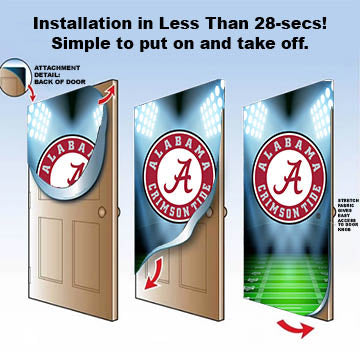 DoorFoto Door Cover Bama Football