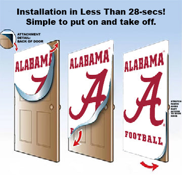 DoorFoto Door Cover Go Bama