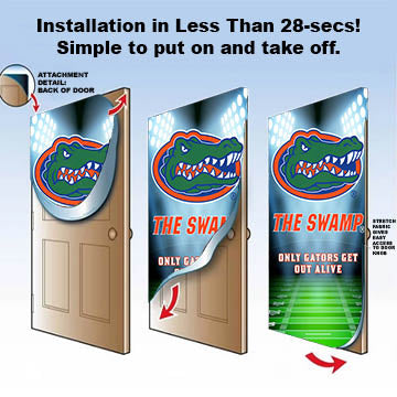 DoorFoto Door Cover Gators Door Cover