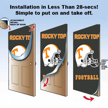 DoorFoto Door Cover Vols Football